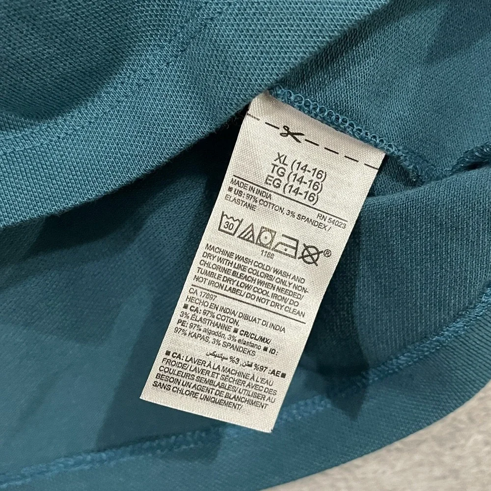 Old Navy Polo Shirt Youth XL Multicolor Colorblock Cotton Stretch‎ Resort Wear